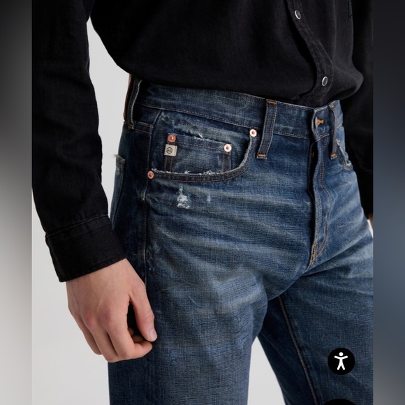 AG ADRIANO GOLDSCHMIED PROTEGE  STRAIGHT JEANS SIZE 34 - Picture 3 of 15